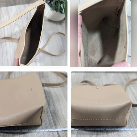 Women's Anthropologie Samara Crossbody Purses Pink & Tan - Picture 11 of 11